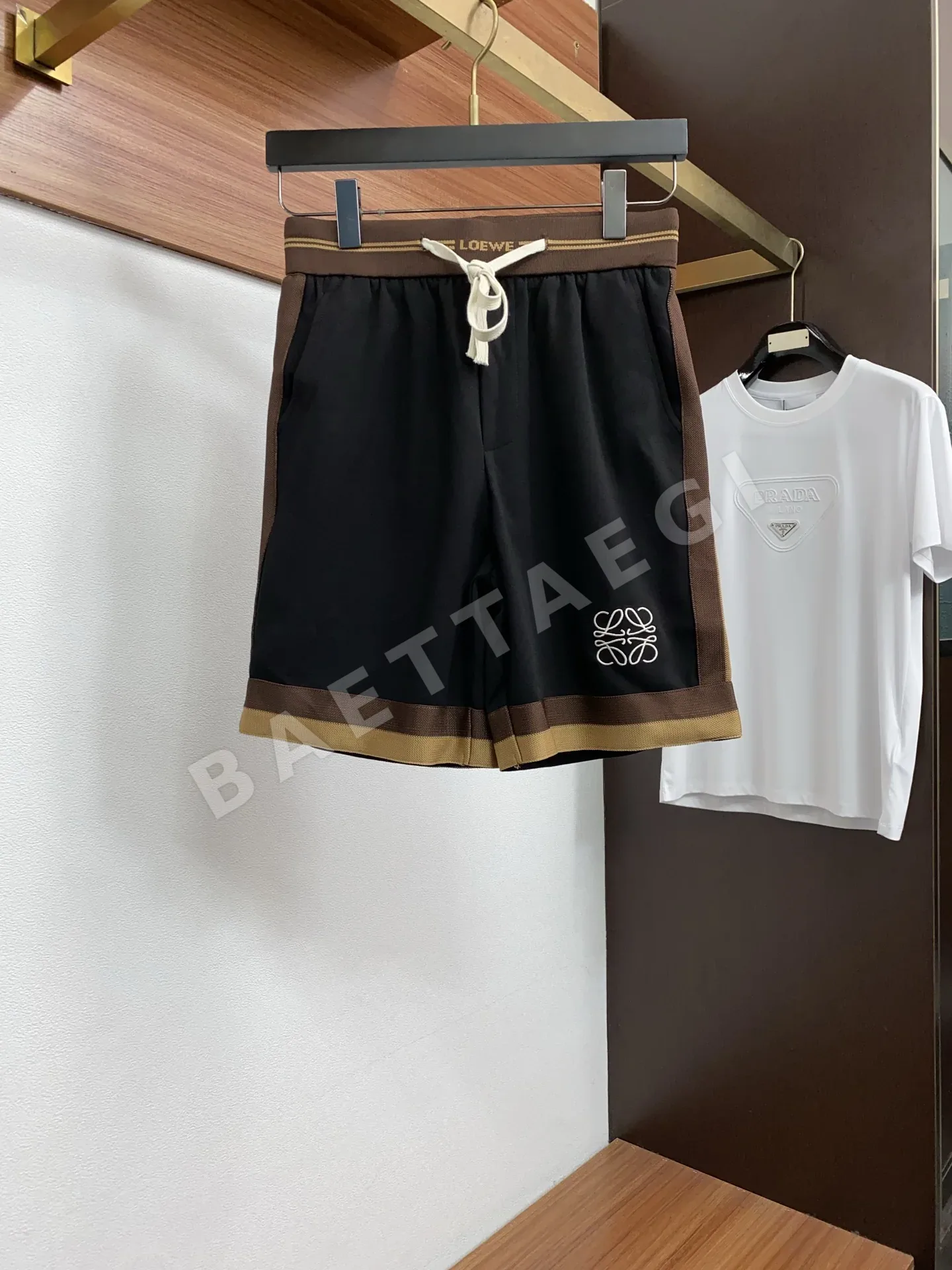 로에베 남성 스트레치 코튼 반바지 135486
