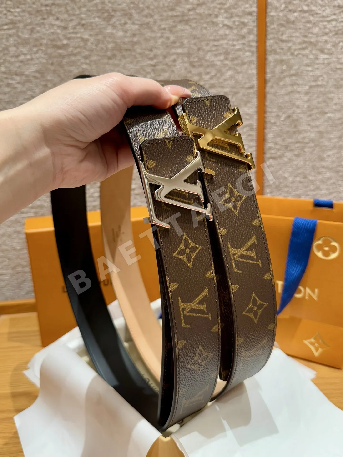 루이비통 모노그램 캔버스 리버시블 벨트 172308