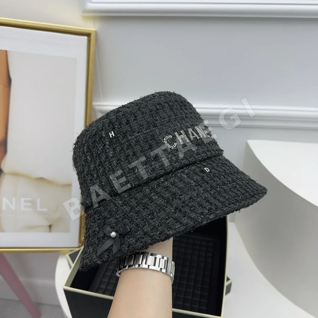 샤넬 라인스톤 장식 어부 모자 상세 이미지 7