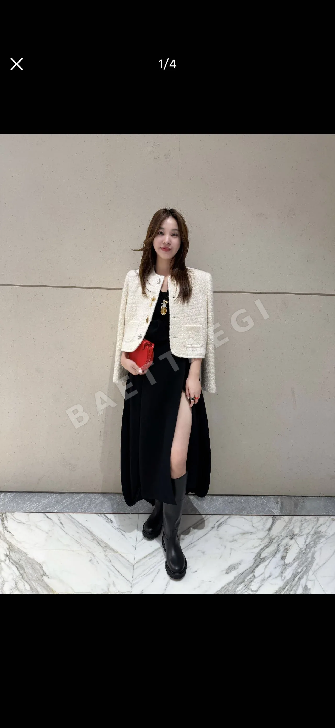 셀린느 트위드 울 쇼트 자켓 상세 이미지 7