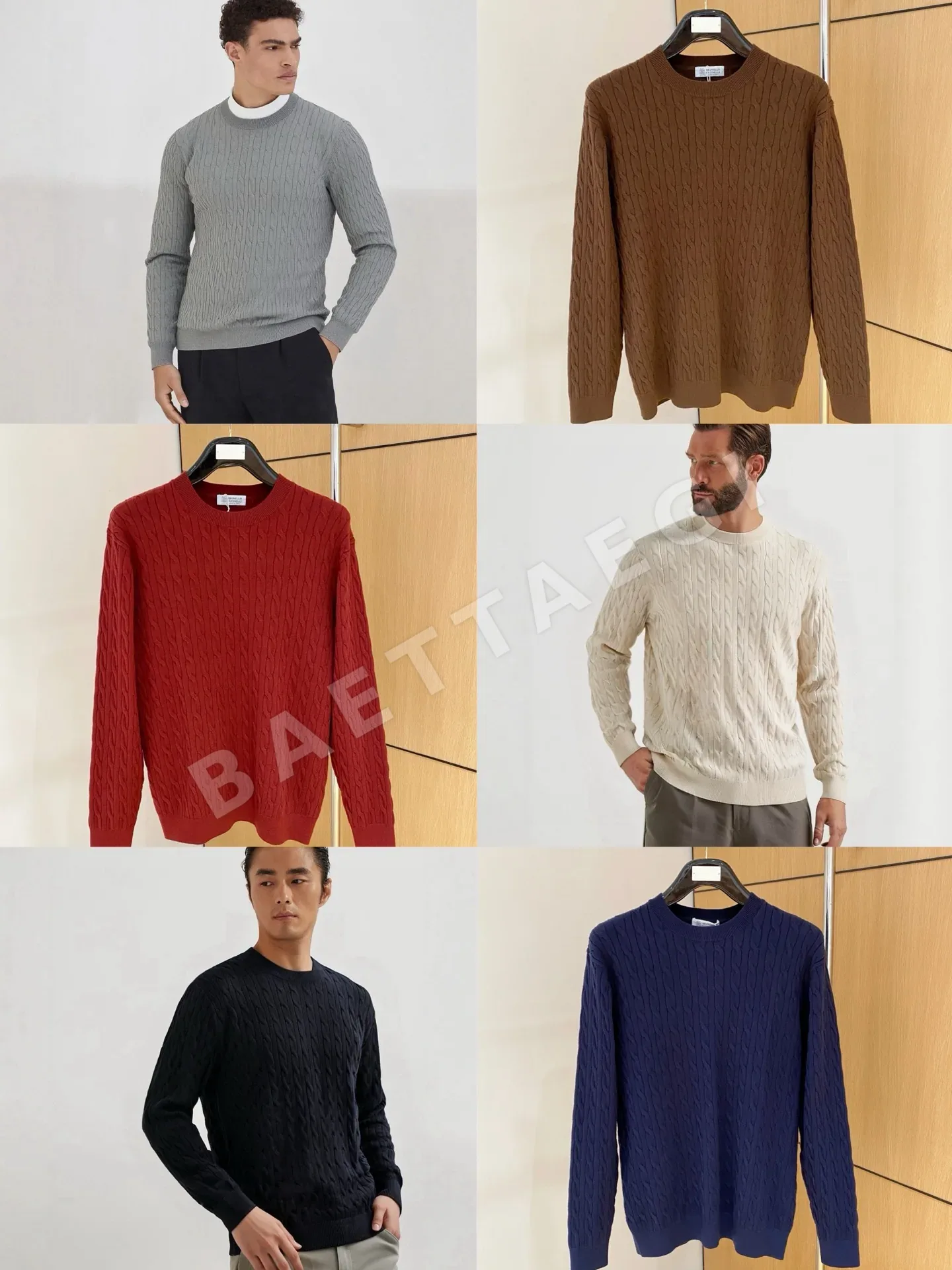 브루넬로쿠치넬리 남성 린넨 니트 상세 이미지 9