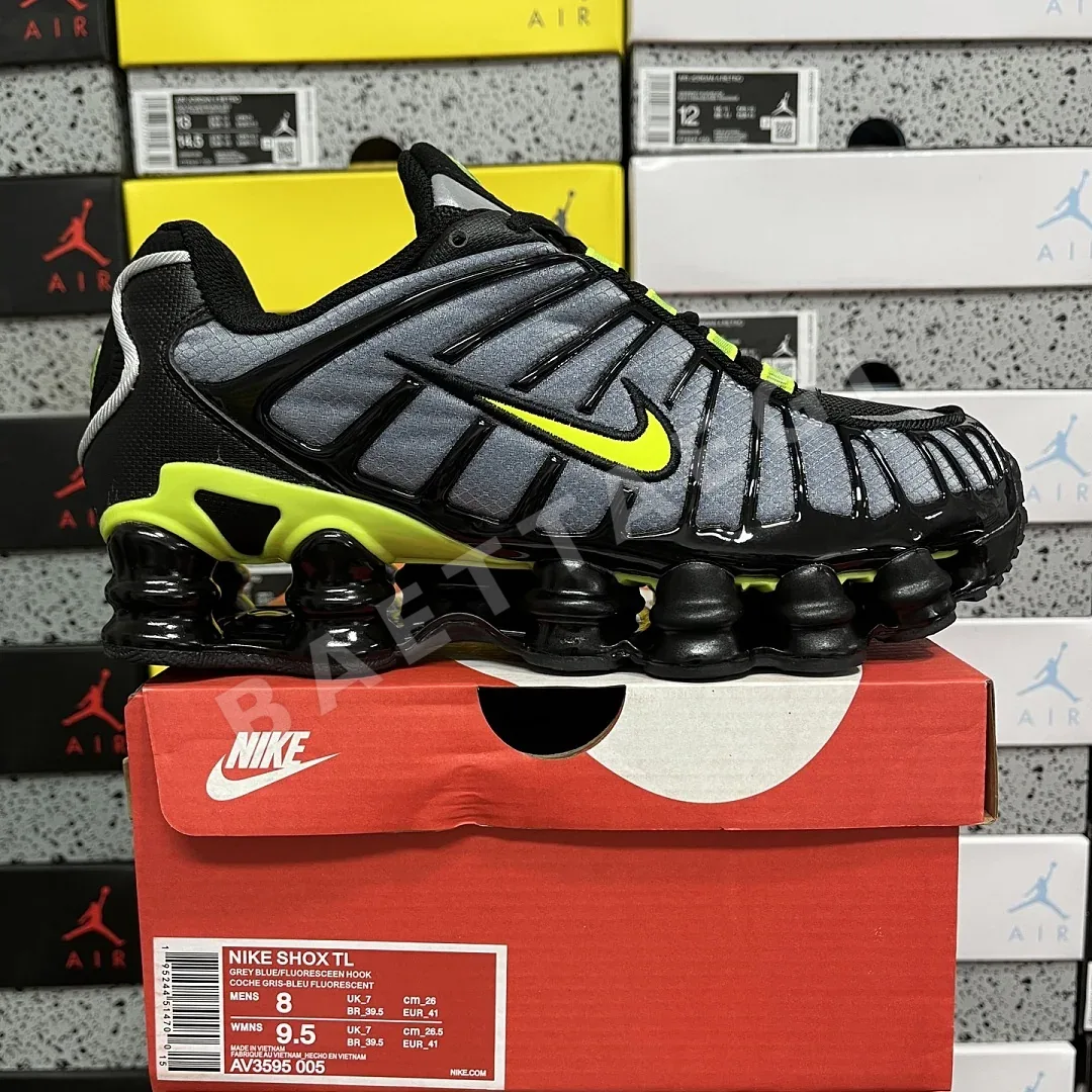 나이키 [BD] 샥스 TL AV3595-005 201876 Nike Shox TL Wolf Grey Lime Blast