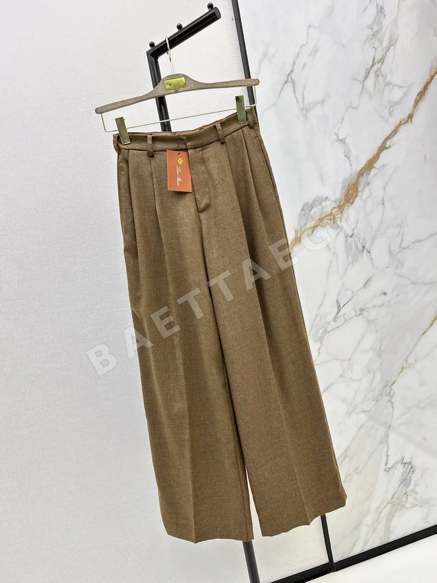 로로피아나 울 소재 여성 바지 상세 이미지 2