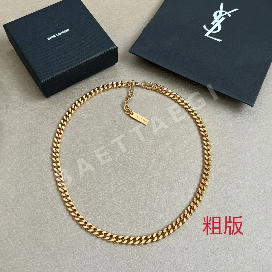 생로랑 YSL 황동 목걸이 65540