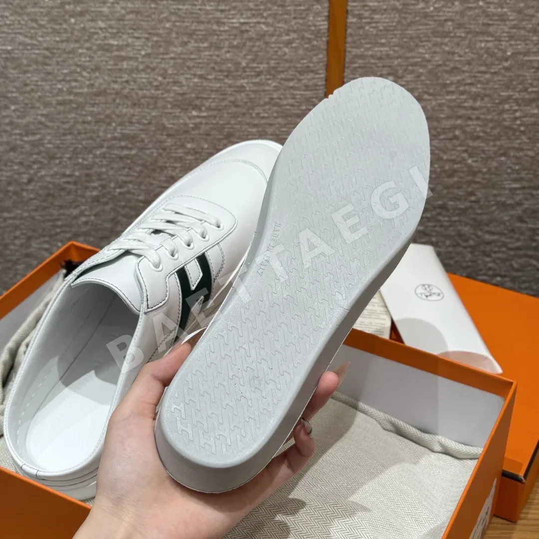 에르메스 킵 남성 흰색 카프스킨 상세 이미지 9