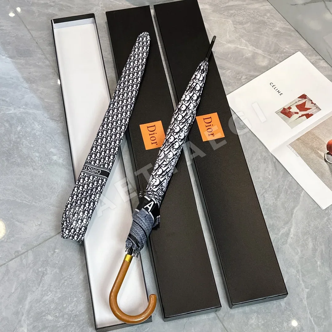 디올 무광 목재 손잡이 롱 우산 상세 이미지 2