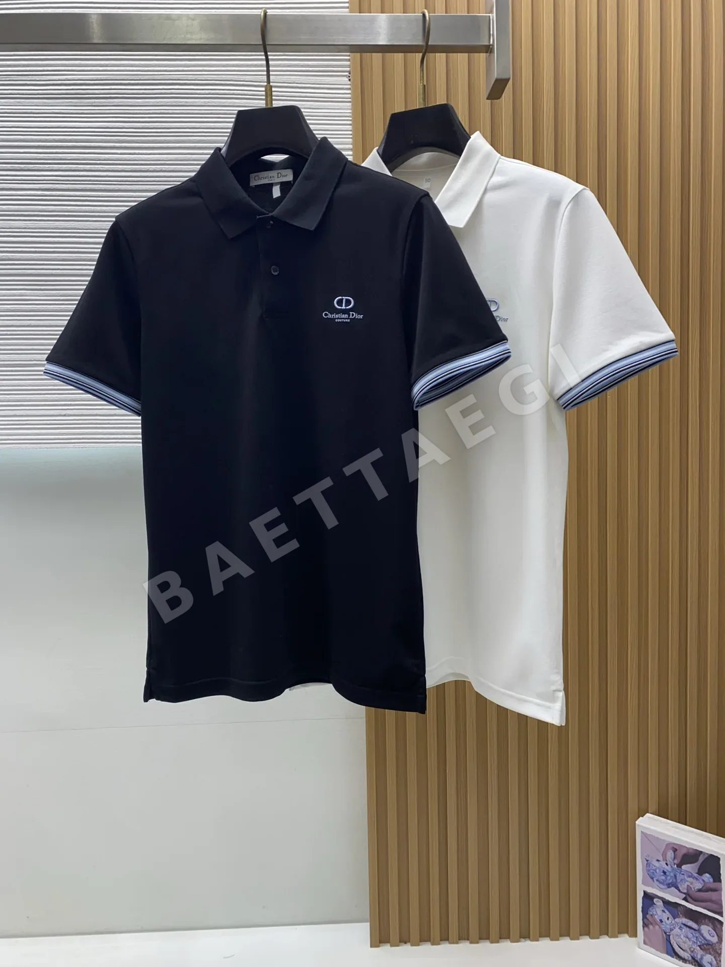 디올 클래식 카라 남성 반팔 폴로셔츠 상세 이미지 9