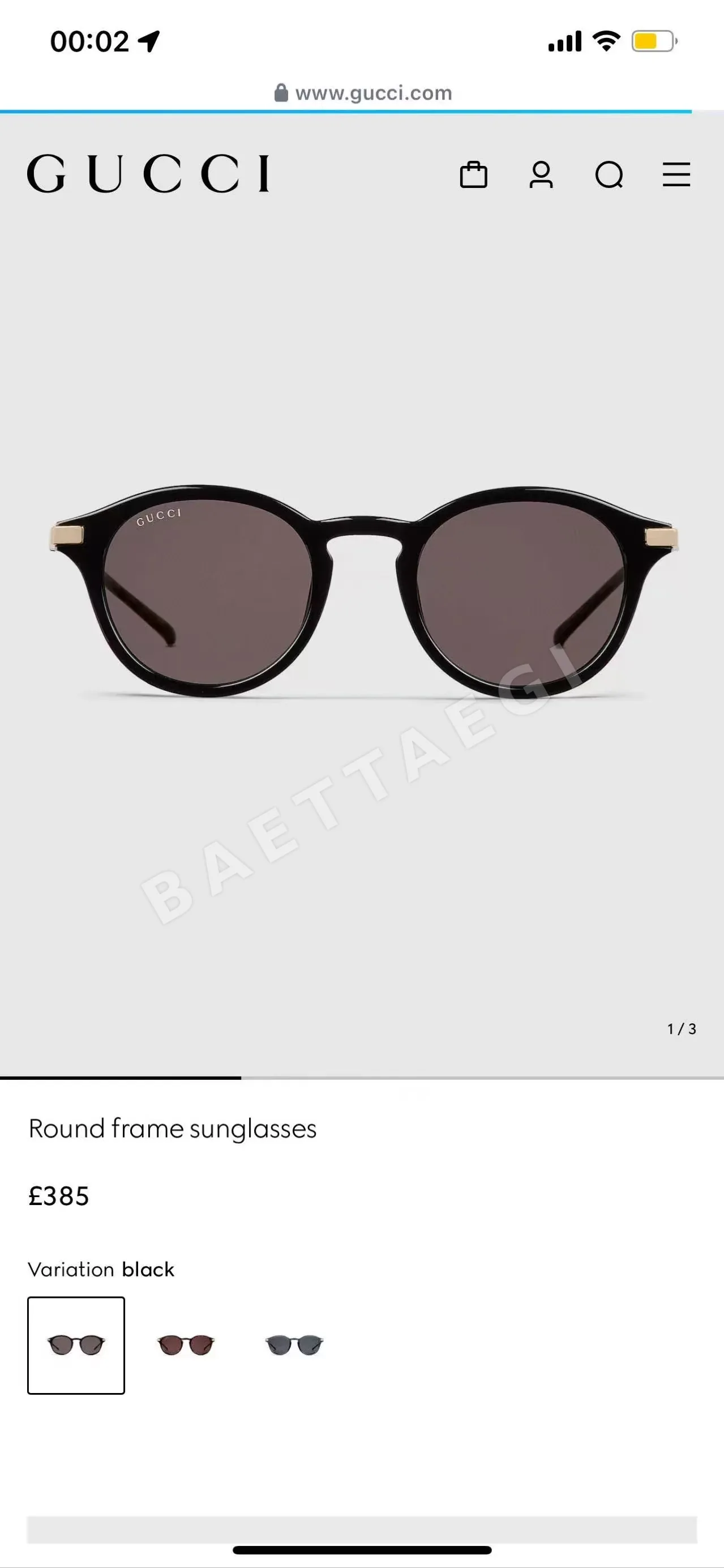 구찌 선글라스 56592 Gucci Sunglasses 상세 이미지 2