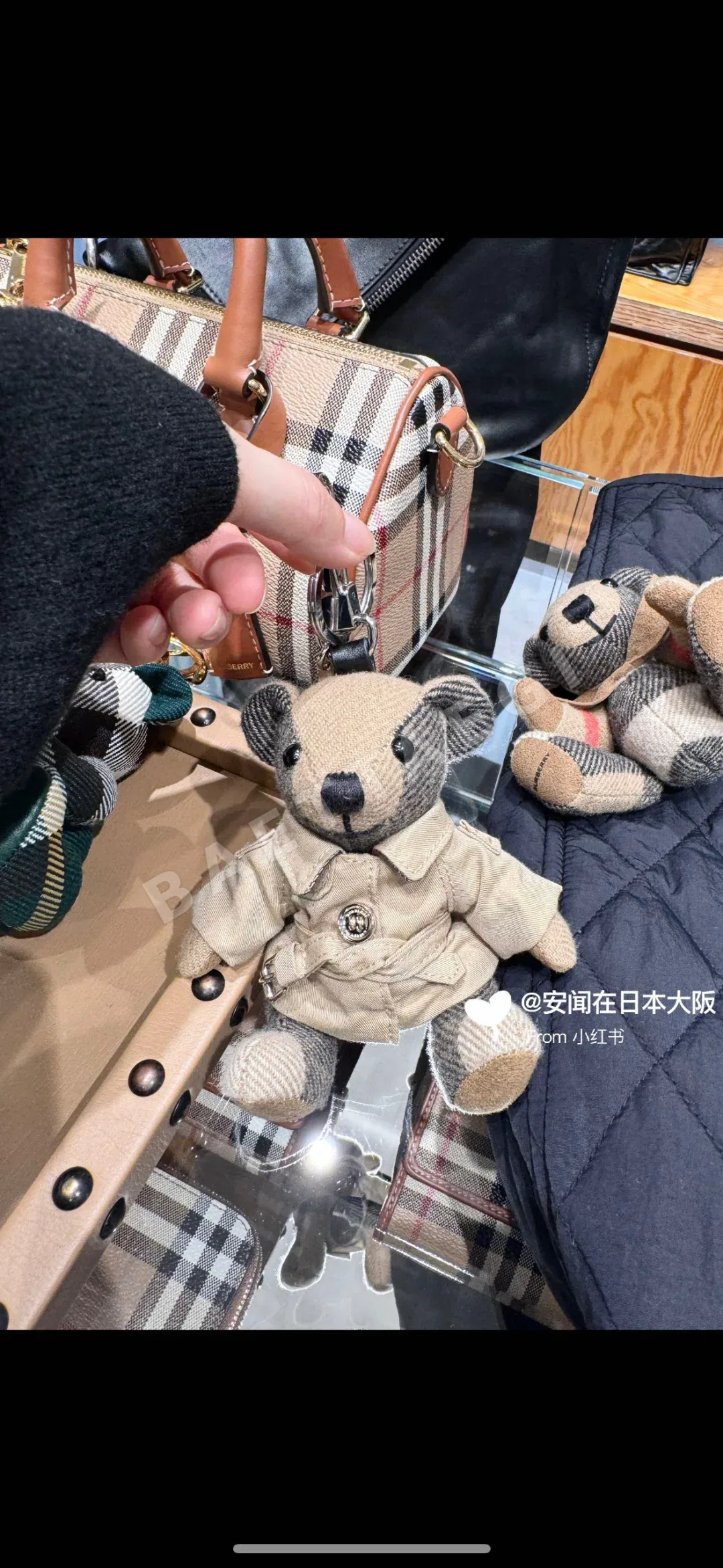 버버리 체크 캐시미어 토마스 테디베어 키링 상세 이미지 8