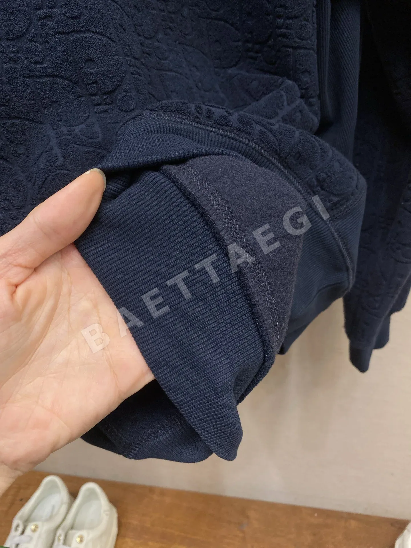 디올 오블리크 자카드 기모 후드 스웨트셔츠 상세 이미지 9