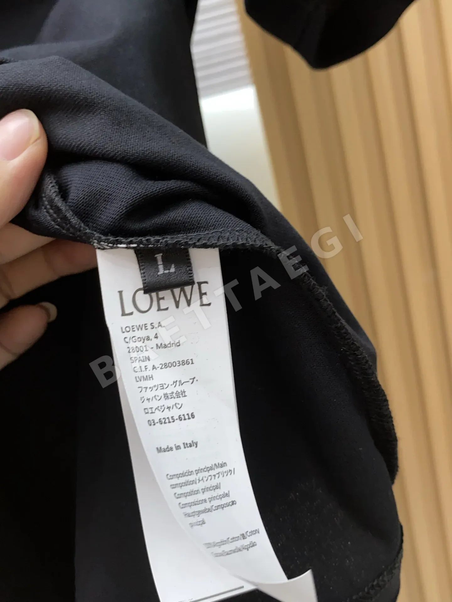 로에베 로고 빈티지 그래픽 크루넥 반팔 티셔츠 상세 이미지 7