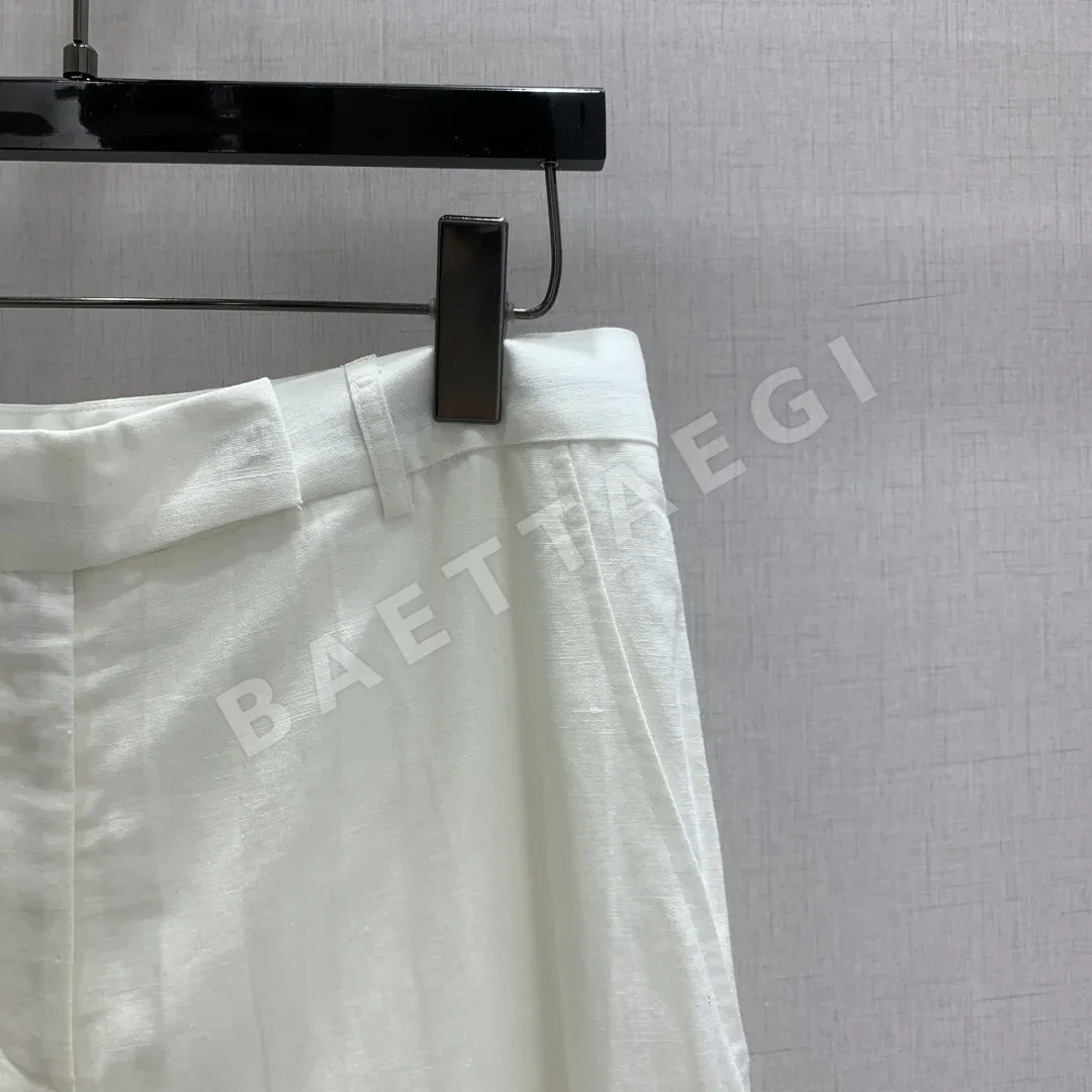 브루넬로쿠치넬리 린넨 드레이프 여성 바지 상세 이미지 3