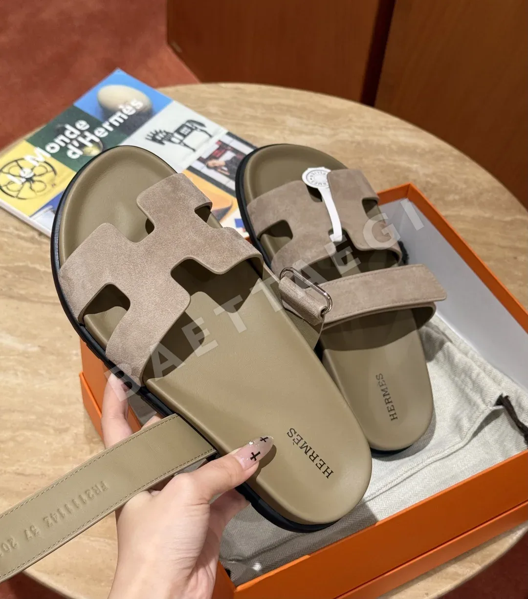 에르메스 시프르 샌들 세이블 스웨이드가죽 상세 이미지 1