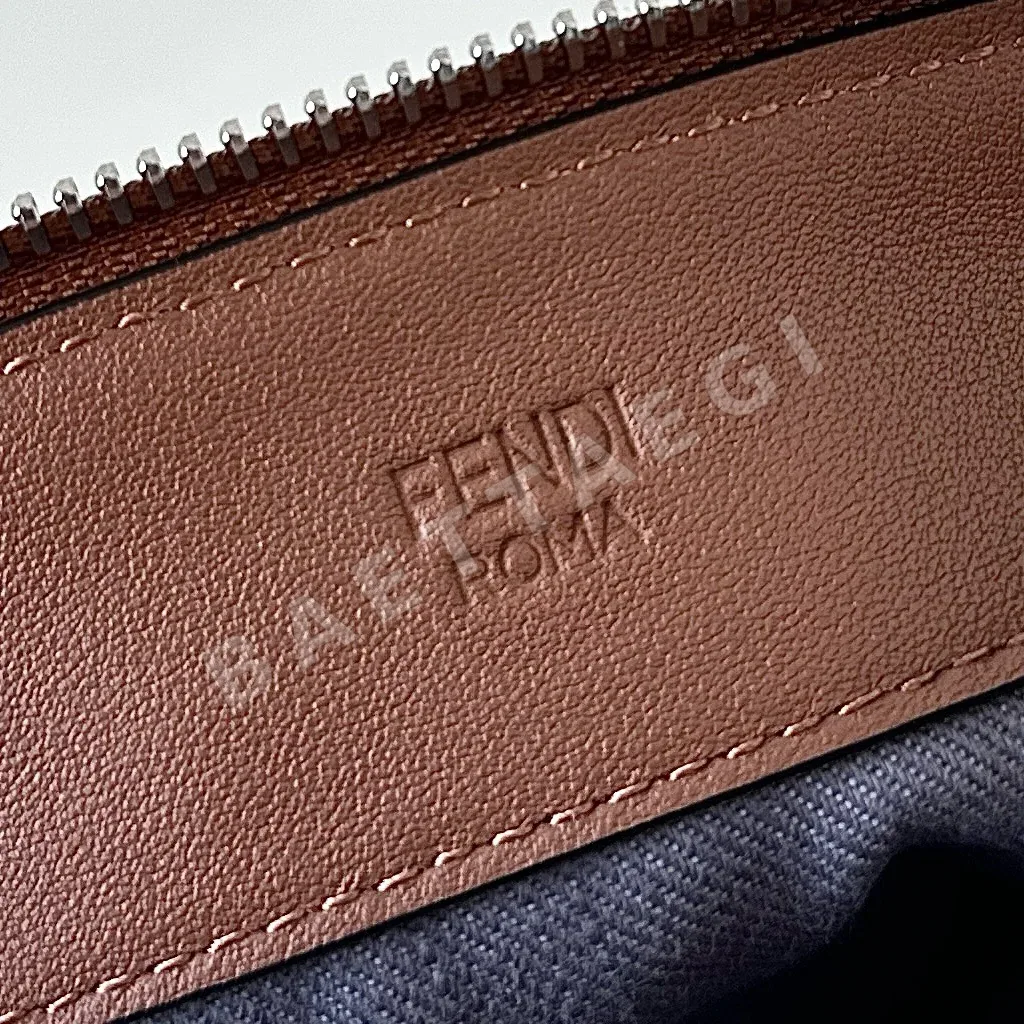 펜디 데님 자카드 더블 F 보스턴 가방 상세 이미지 8