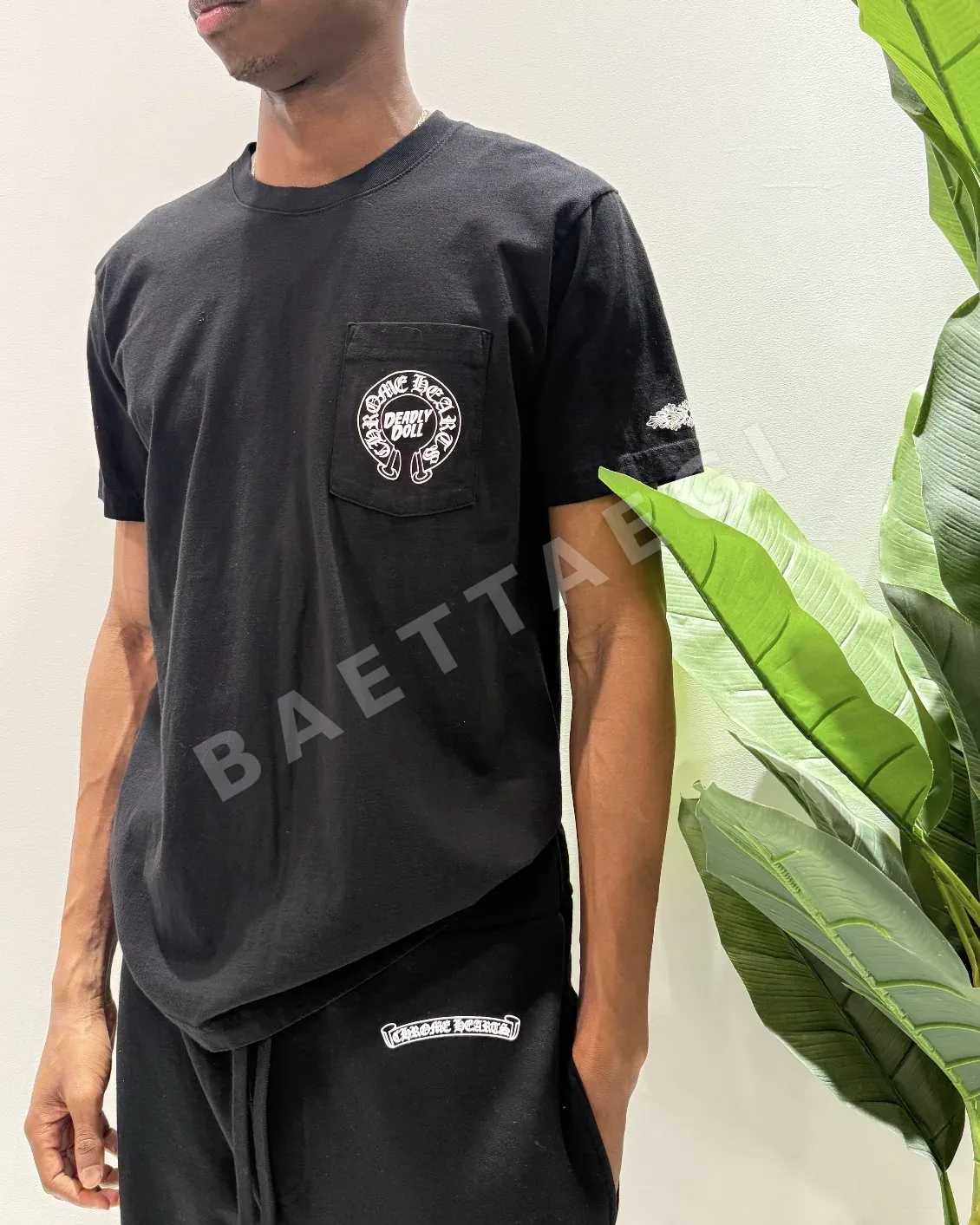 크롬하츠 데드리드올 콜라보 남성 반팔 티셔츠 상세 이미지 6
