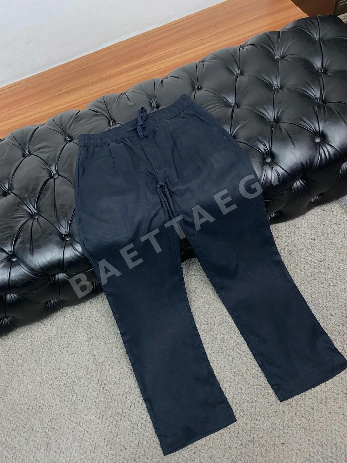 로로피아나 린넨 남성 스트레이트 팬츠 상세 이미지 6