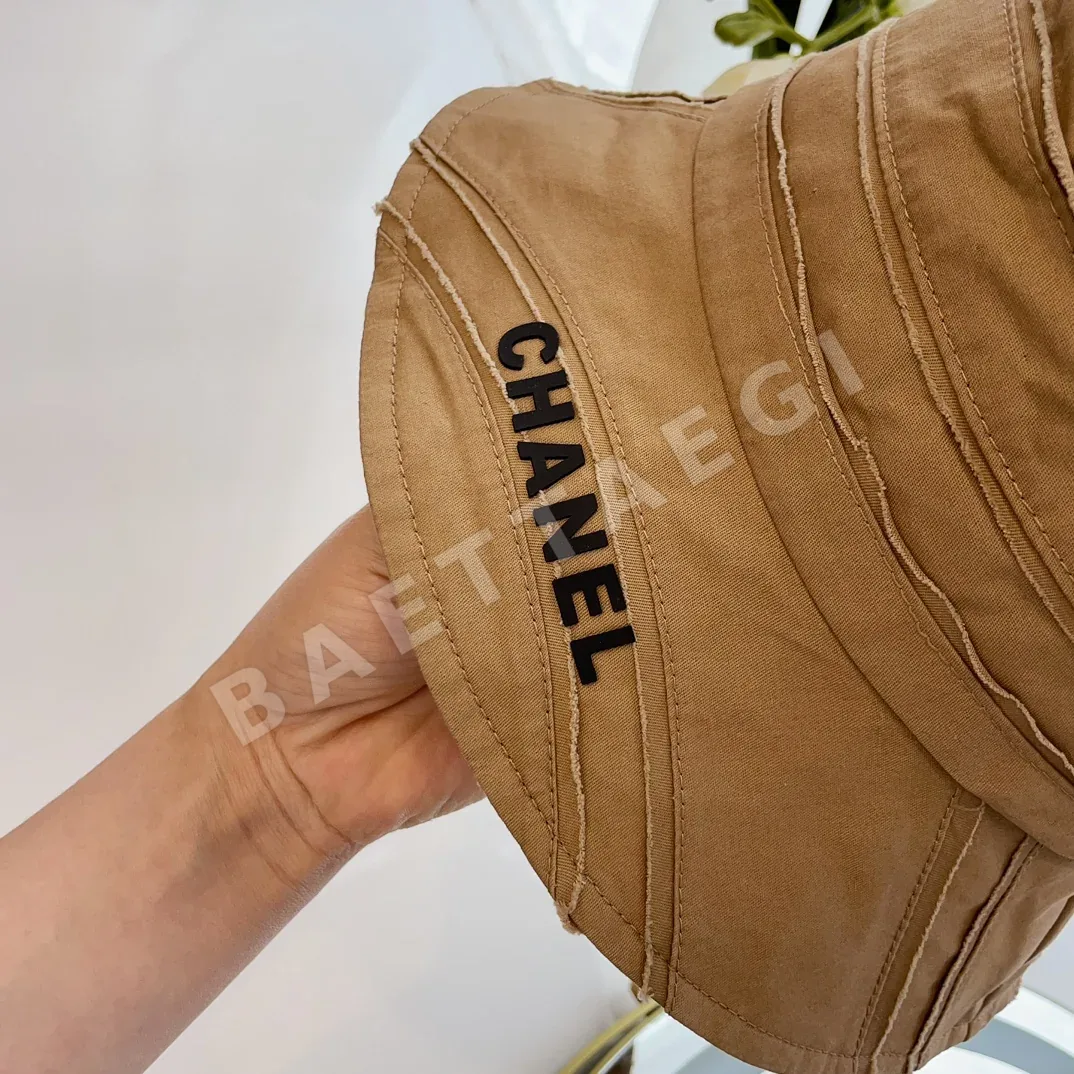 샤넬 빈티지 코튼 패치워크 버킷햇 상세 이미지 4