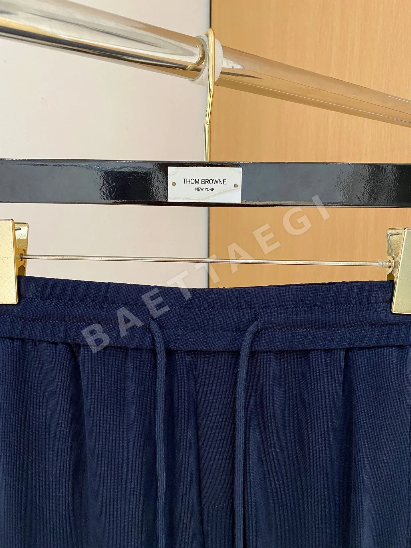 브루넬로쿠치넬리 에어리 라이스그레인 체크 린넨 남성 바지 상세 이미지 3
