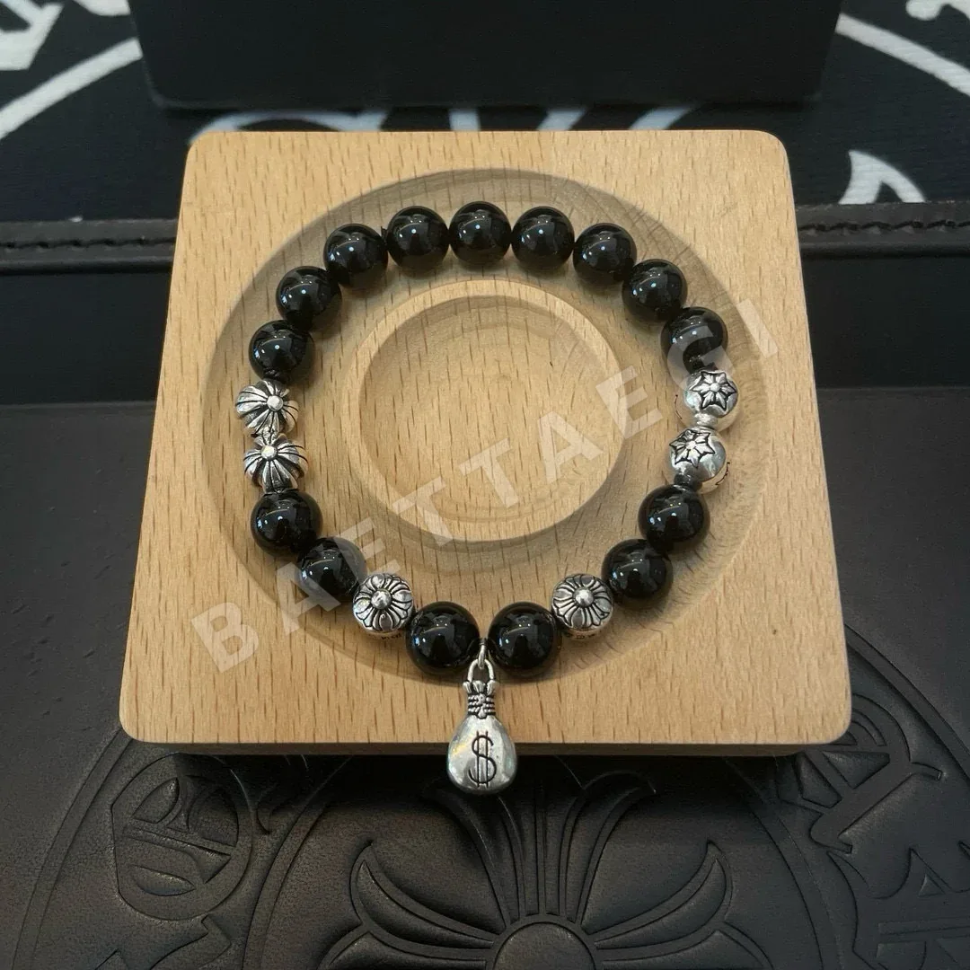 크롬하츠 멀티 엠보싱 블랙 오닉스 팔찌 상세 이미지 7