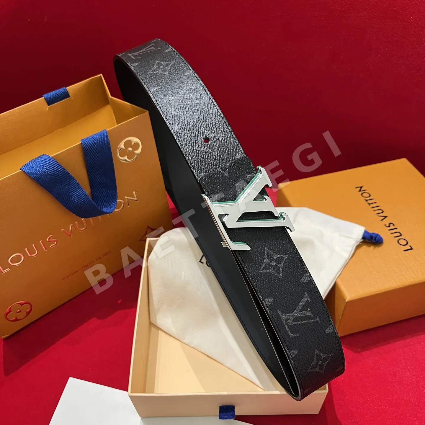 루이비통 LV 옵틱 버클 캔버스 벨트 상세 이미지 6