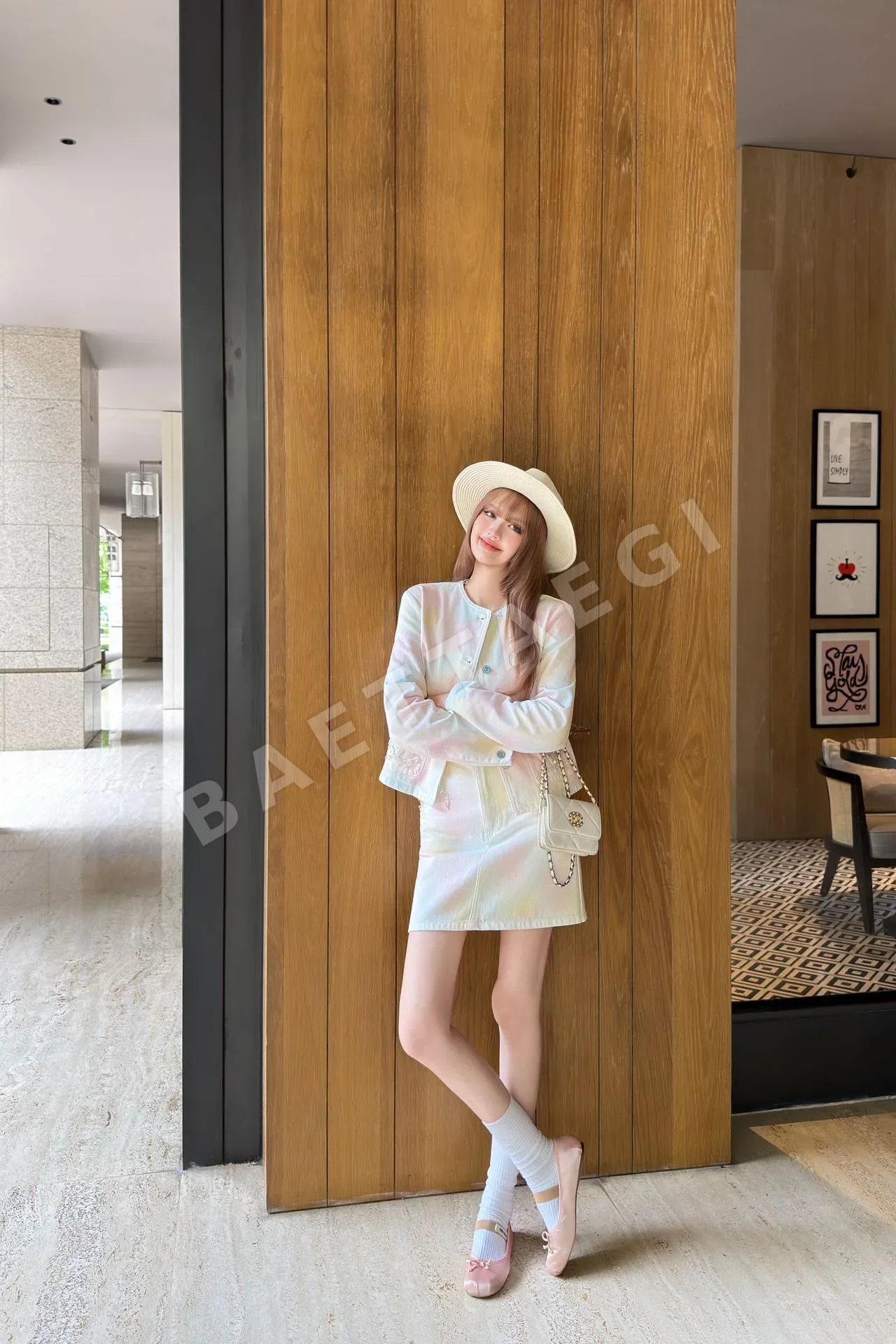 미우미우 타이다이 데님 미니스커트 상세 이미지 4