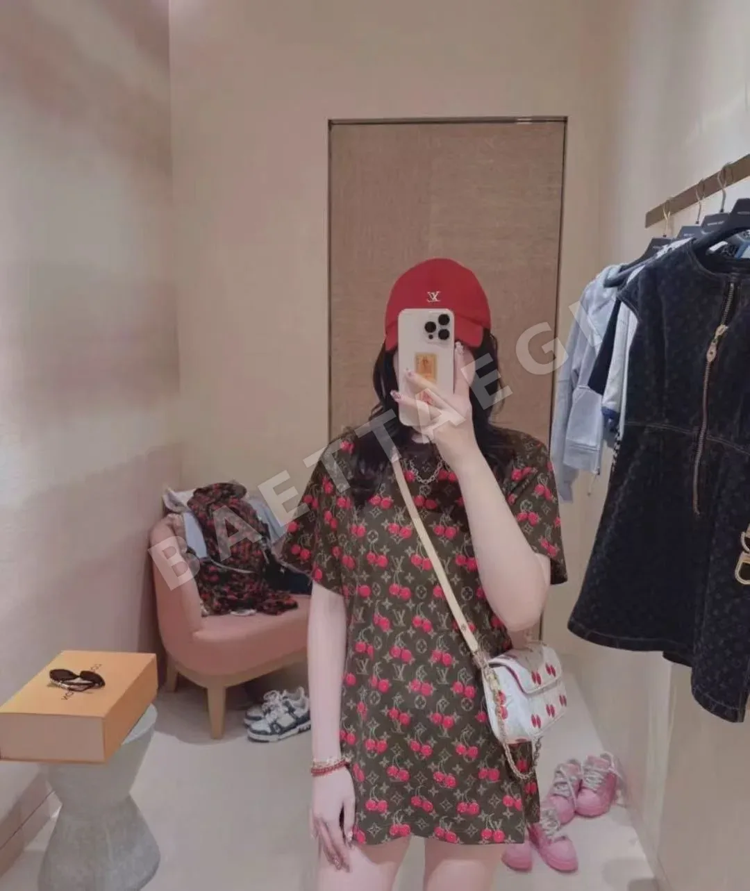 루이비통 자수 베이스볼 캡 186305