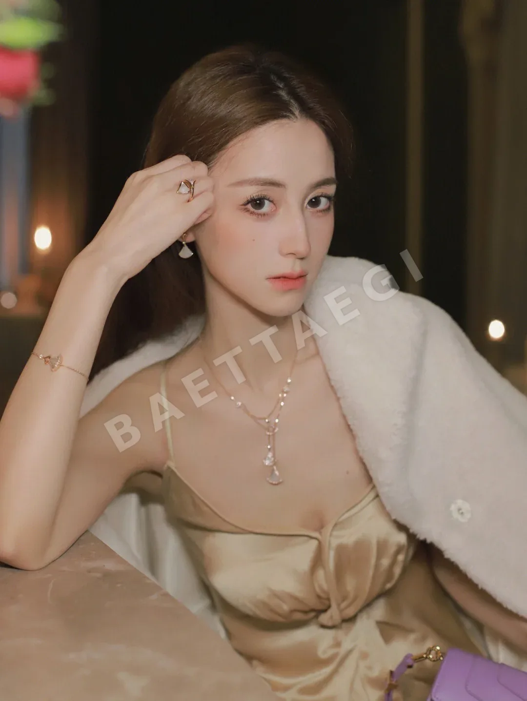 불가리 디바즈 드림 18K 로즈 골드 더블 레이어 목걸이 상세 이미지 9