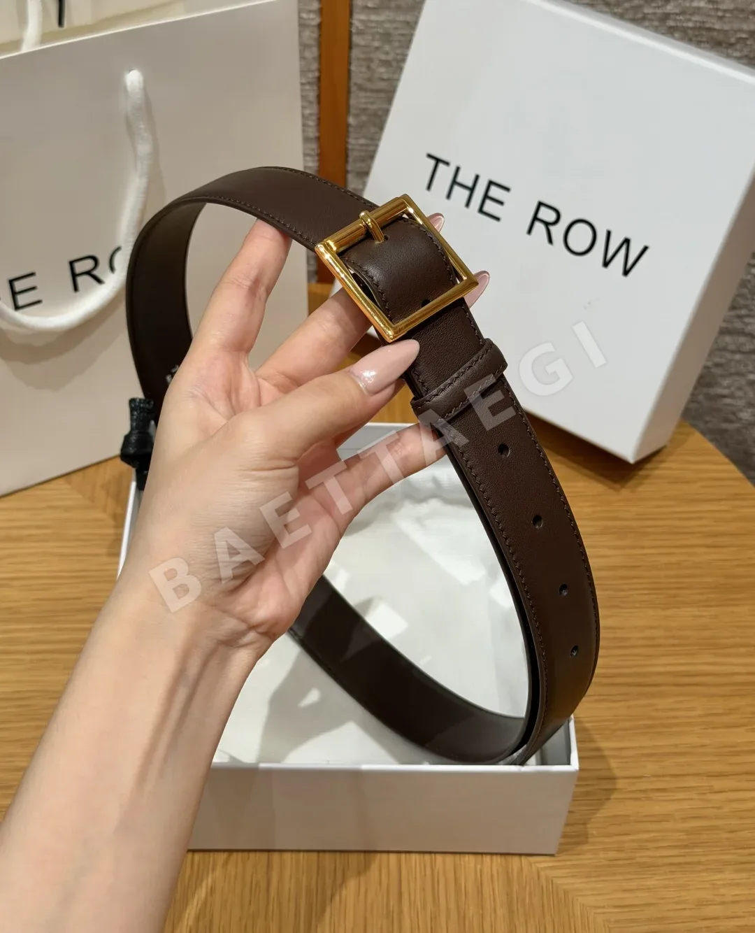 더로우 클래식 32mm 송아지가죽 벨트 상세 이미지 3