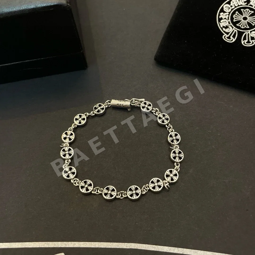 크롬하츠 레트로 T자형 플라워 팔찌 127737