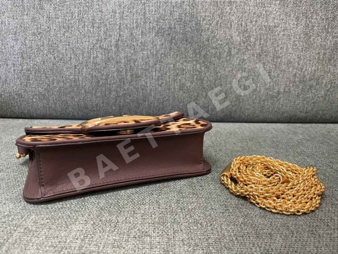 발렌티노 호스헤어 레오파드 프린트 카프스킨 핸드백 상세 이미지 8