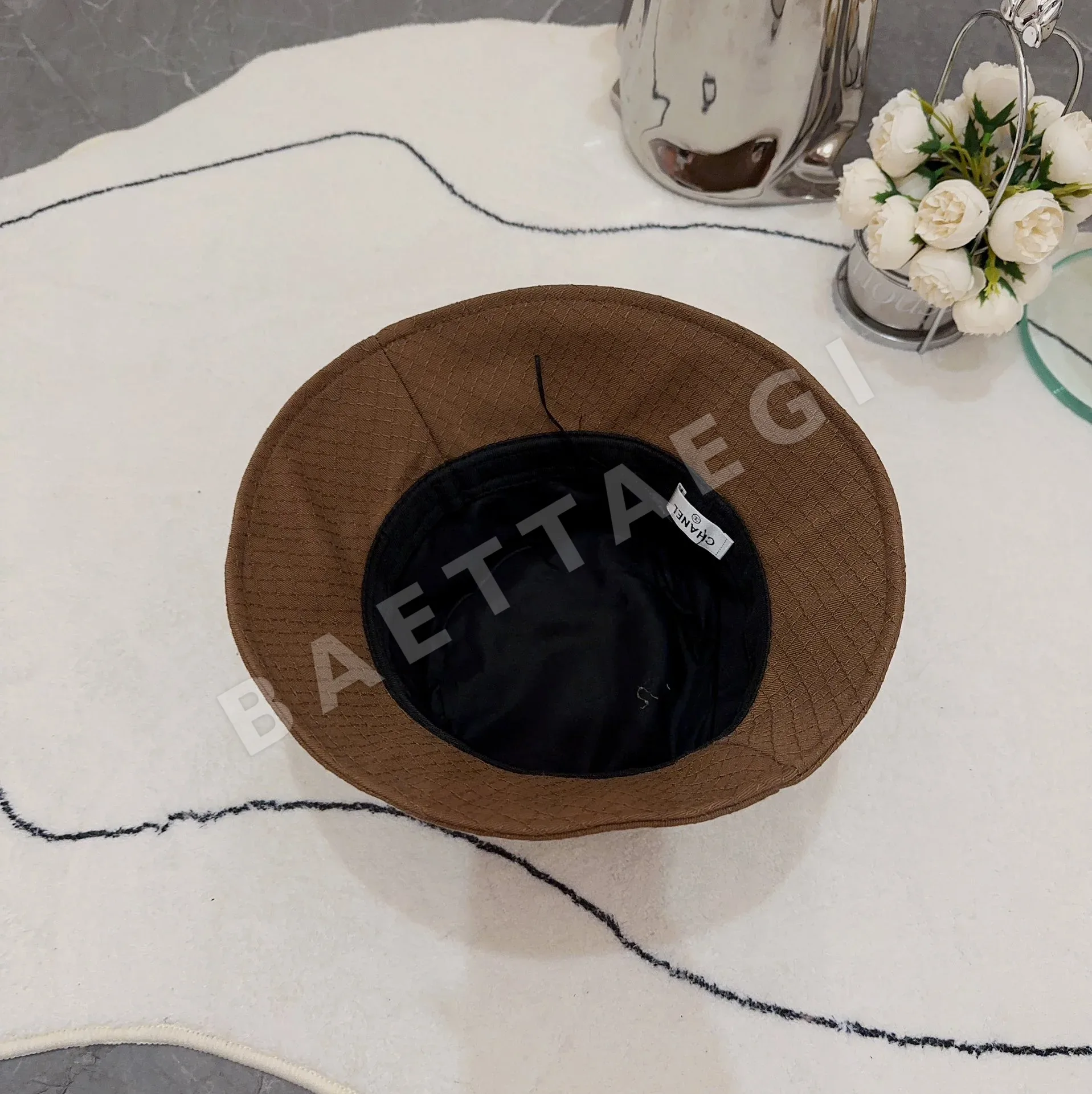 샤넬 기모 코튼 버킷 햇 상세 이미지 7
