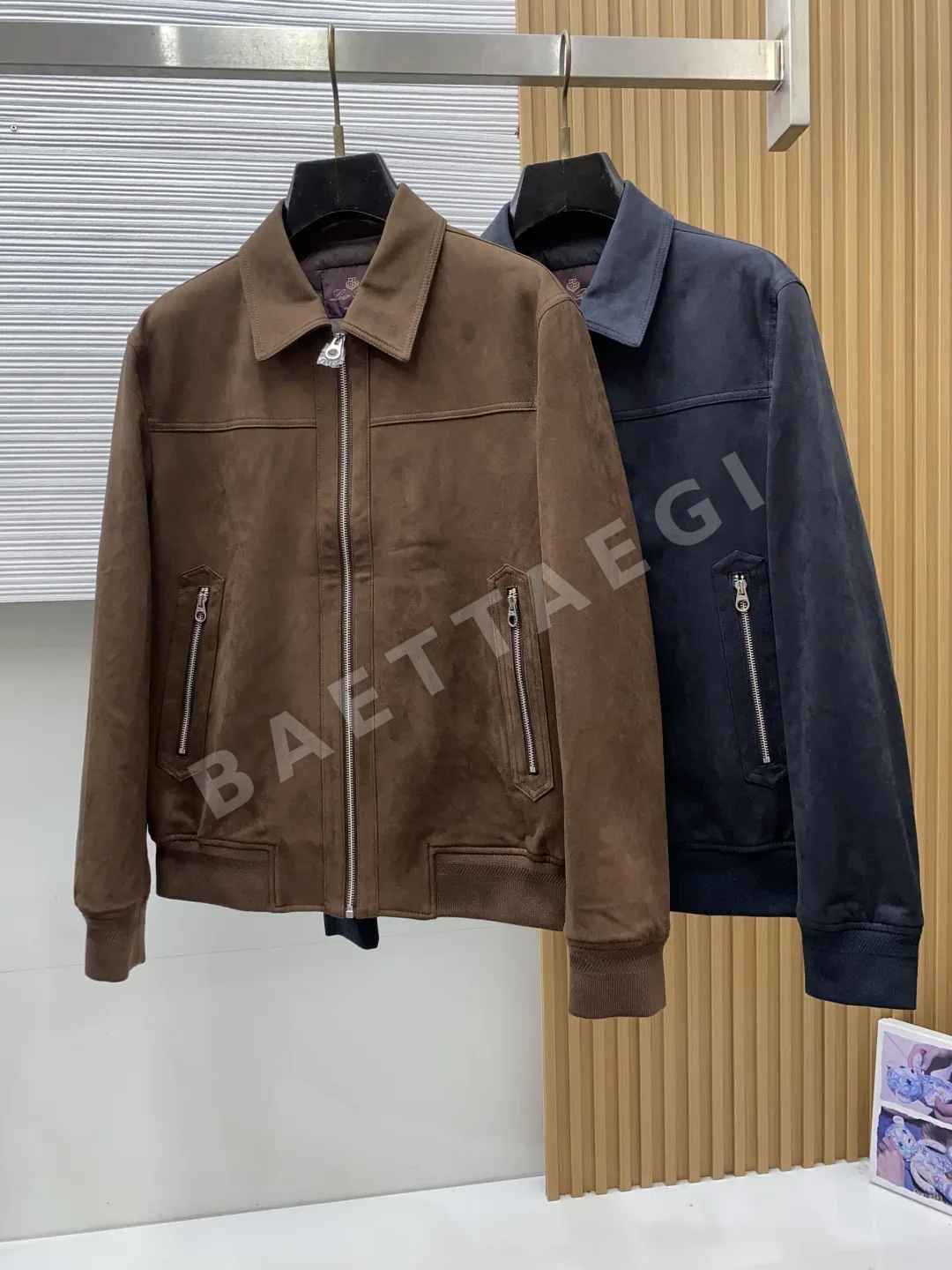 로로피아나 남성 맞춤 스웨이드 비즈니스 자켓 상세 이미지 10