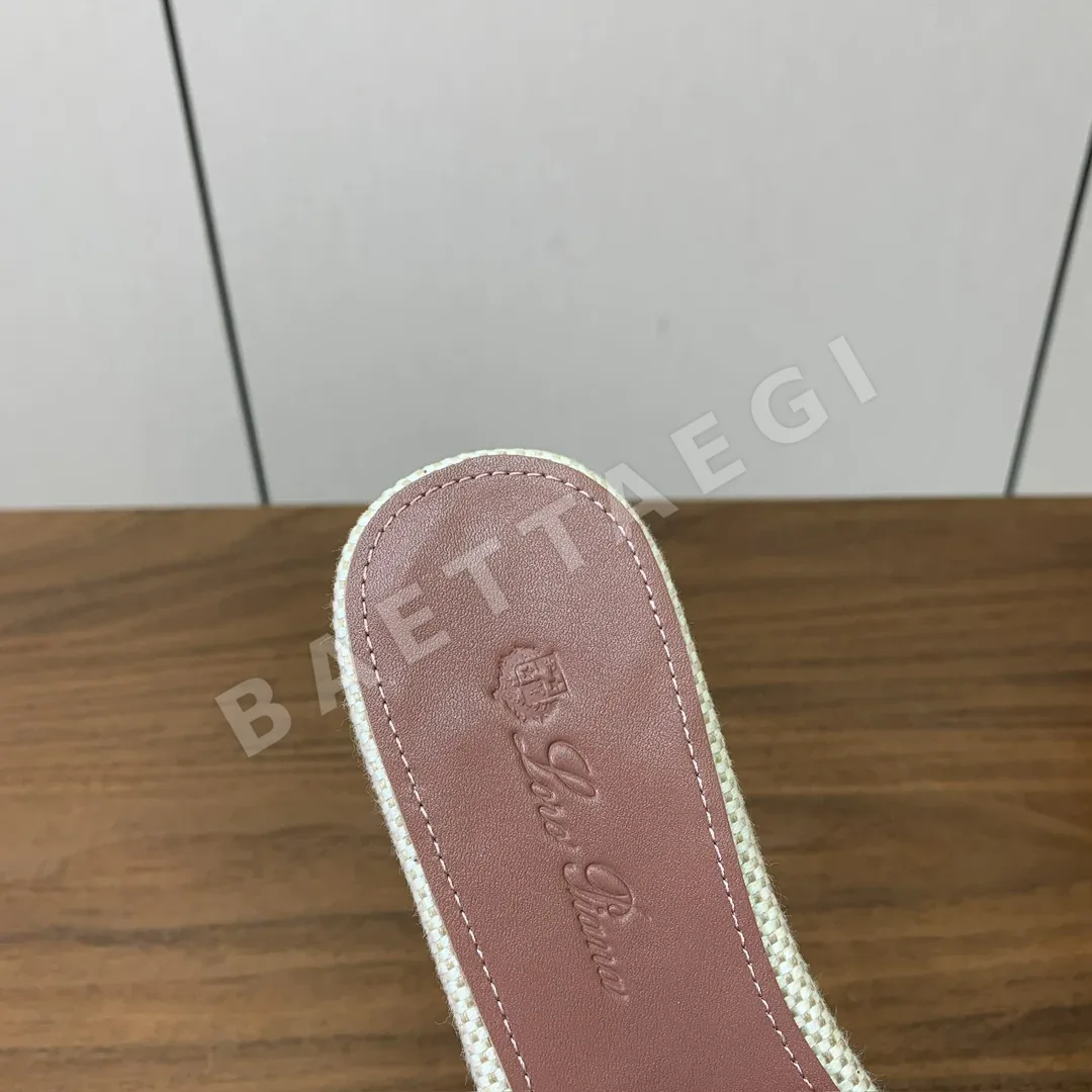 로로피아나 컬러블록 플랫 샌들 상세 이미지 7
