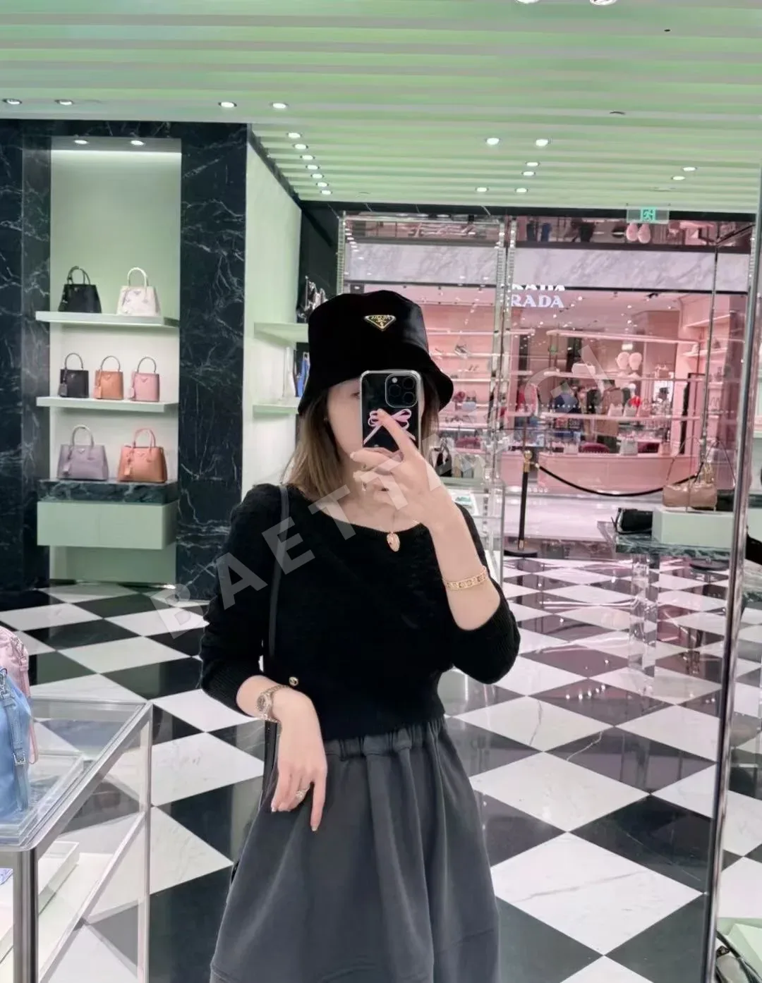 프라다 코듀로이 베이스볼 캡 상세 이미지 3