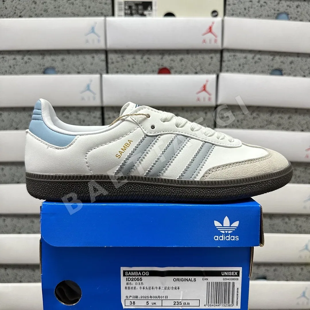 아디다스 [WZ] 삼바 OG ID2055 200692 Adidas Samba OG White Halo Blue