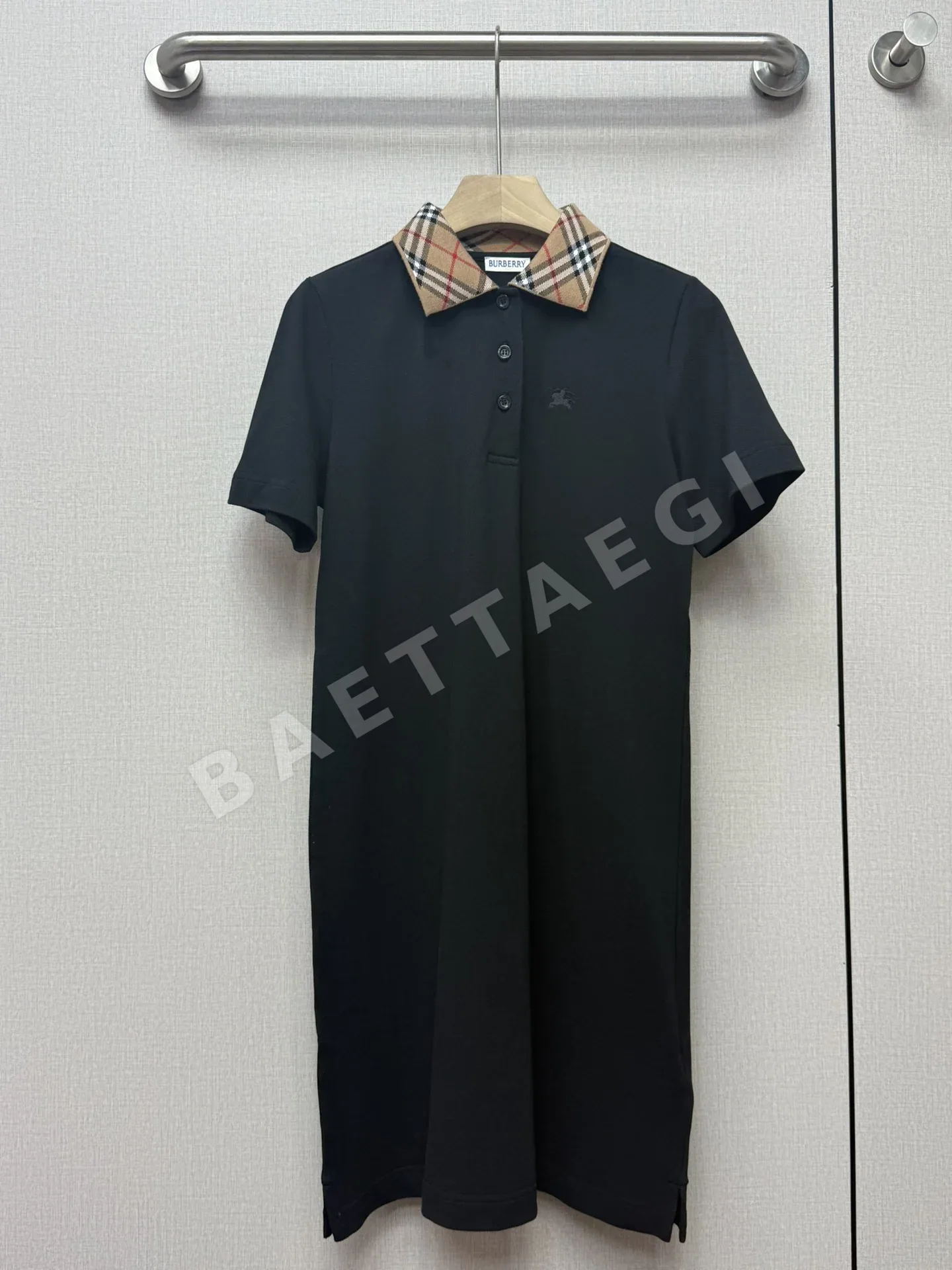 버버리 체크 카라 폴로 원피스 상세 이미지 2