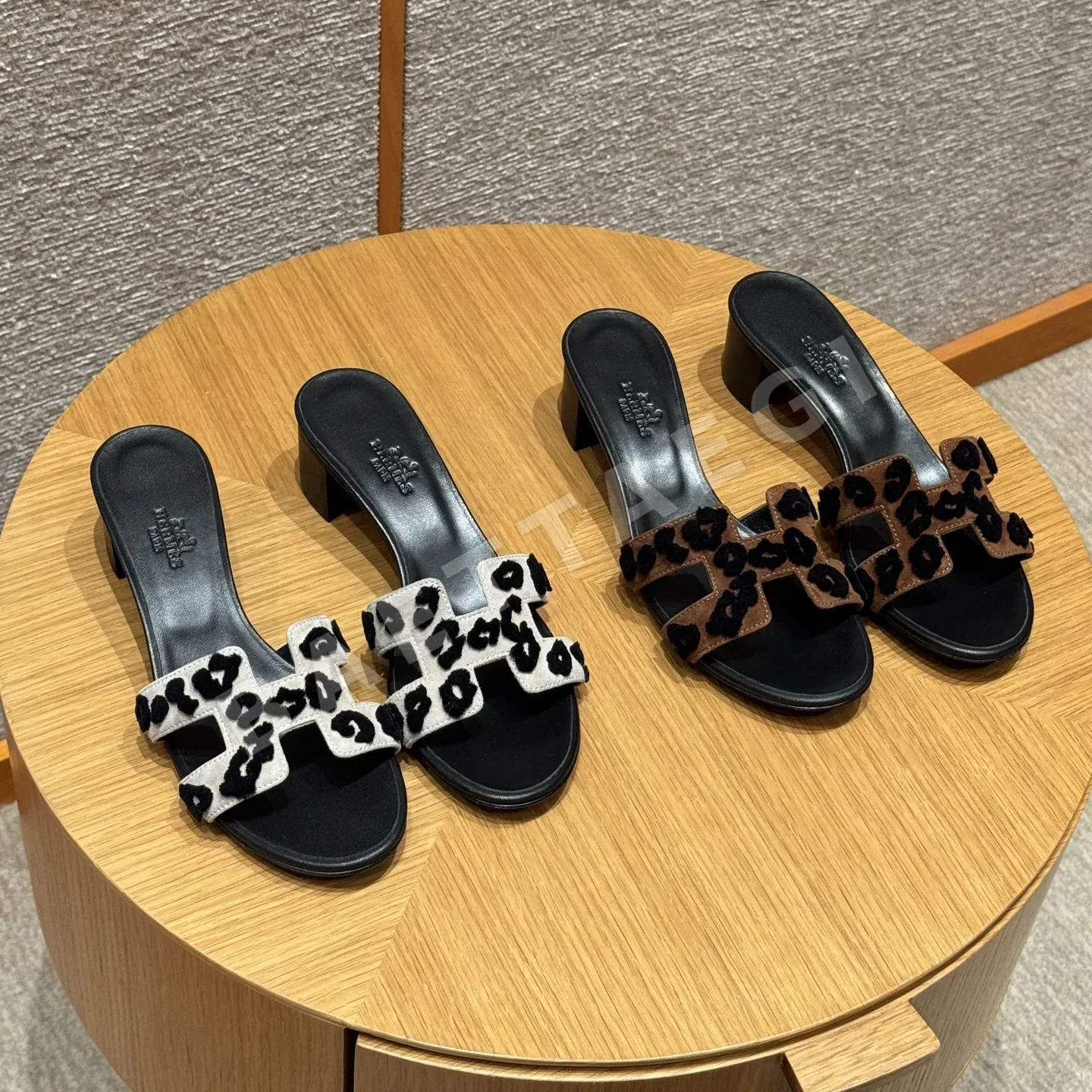에르메스 오아시스 샌들 브라운 샤무아 ー 하이힐 상세 이미지 7