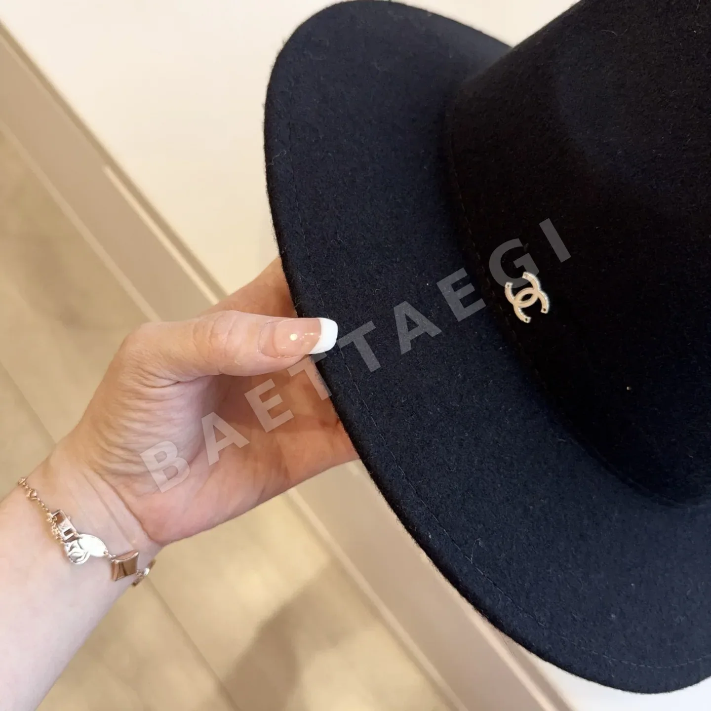 샤넬 울 펠트 모자 상세 이미지 5