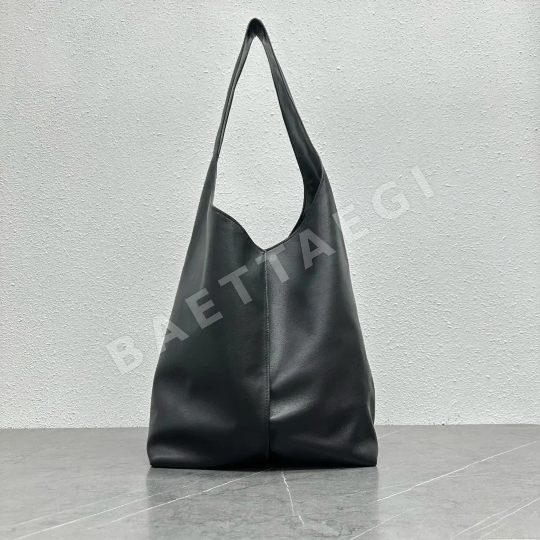더로우 빈들 스티치 가죽 핸드백 TR-142 상세 이미지 3