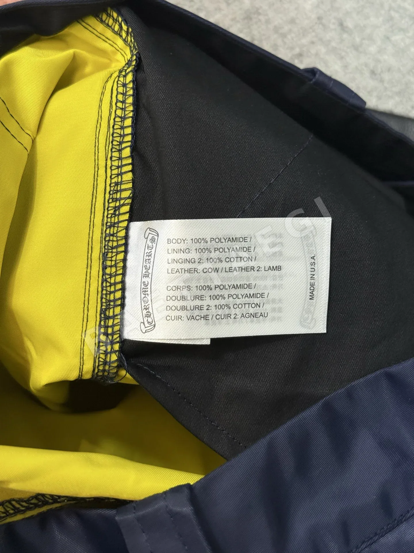 크롬하츠 노란색 나일론 워크 반바지 상세 이미지 8