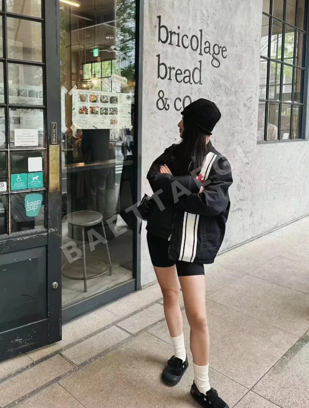 크롬하츠 레드 크로스 패치워크 플리스 봄버 자켓 상세 이미지 4
