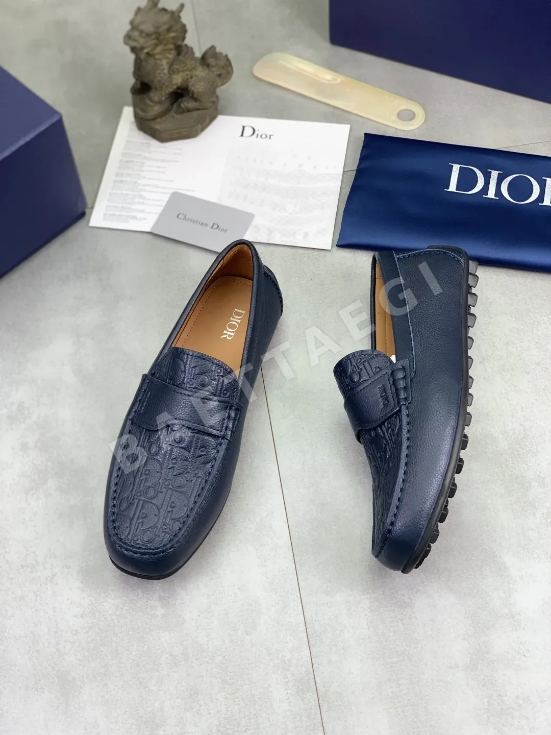 디올 로퍼 남성 가죽 드라이빙 상세 이미지 3