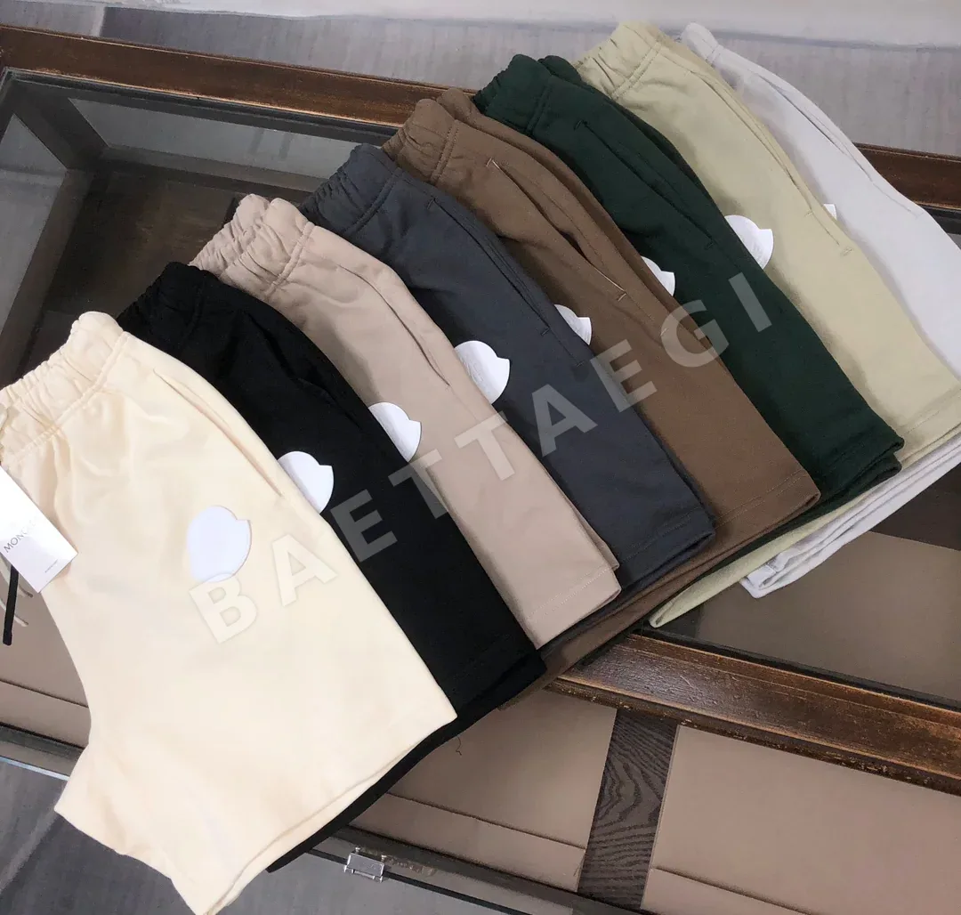 몽클레르 로고 캐주얼 430 g 워싱 코튼 남성 반바지 430 G 상세 이미지 2