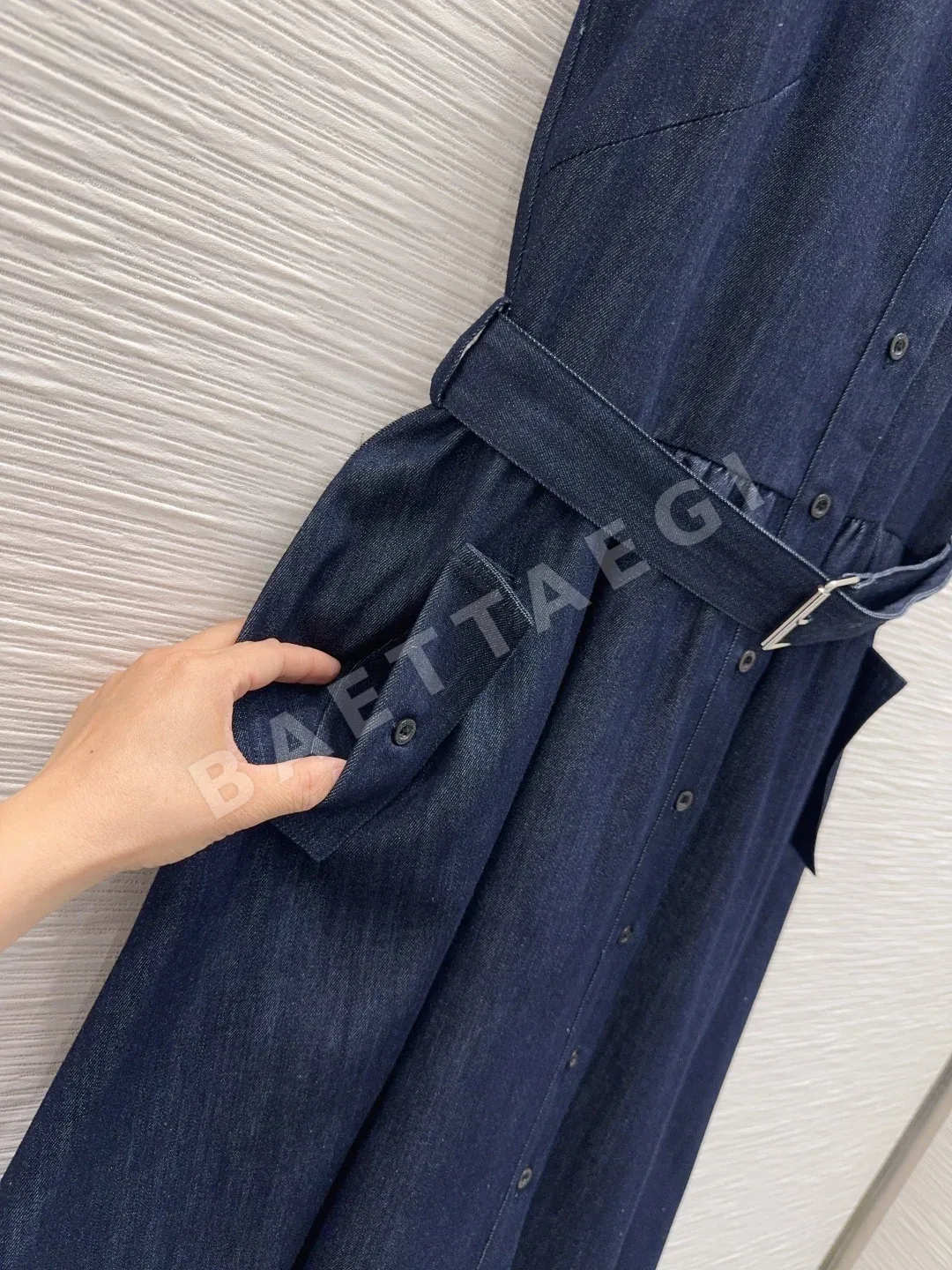 디올 여성 청 데님 원피스 상세 이미지 6