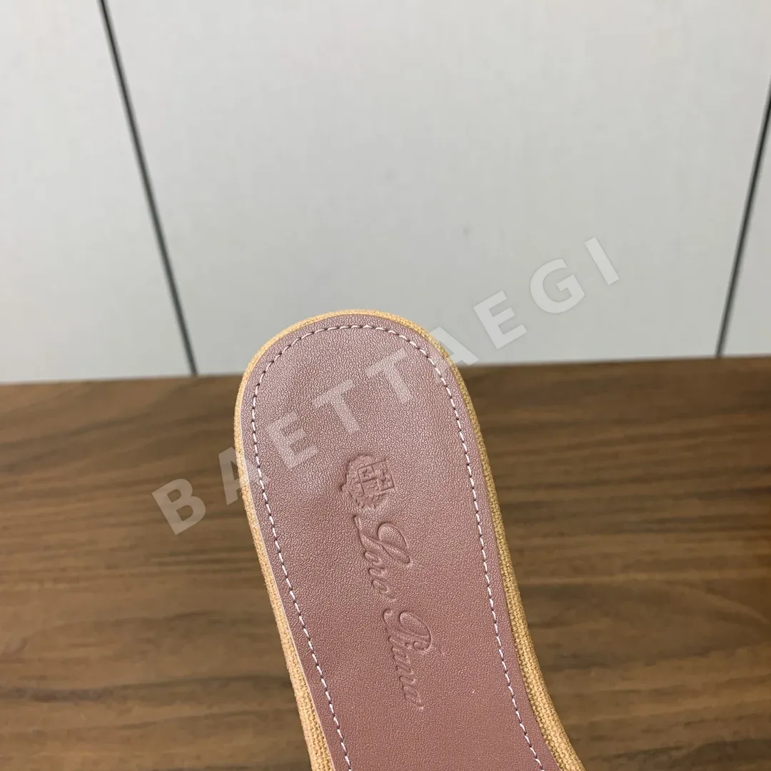 로로피아나 컬러 블록 플랫 샌들 상세 이미지 7