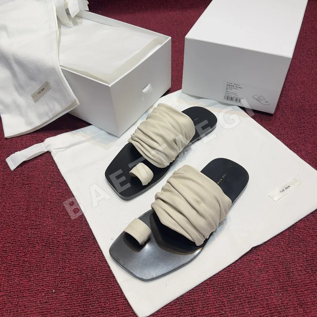 더로우 혼합 양가죽 샌들 상세 이미지 2