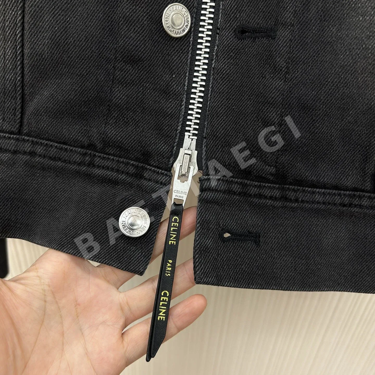 셀린느 더블 지퍼 데님 자켓 상세 이미지 7