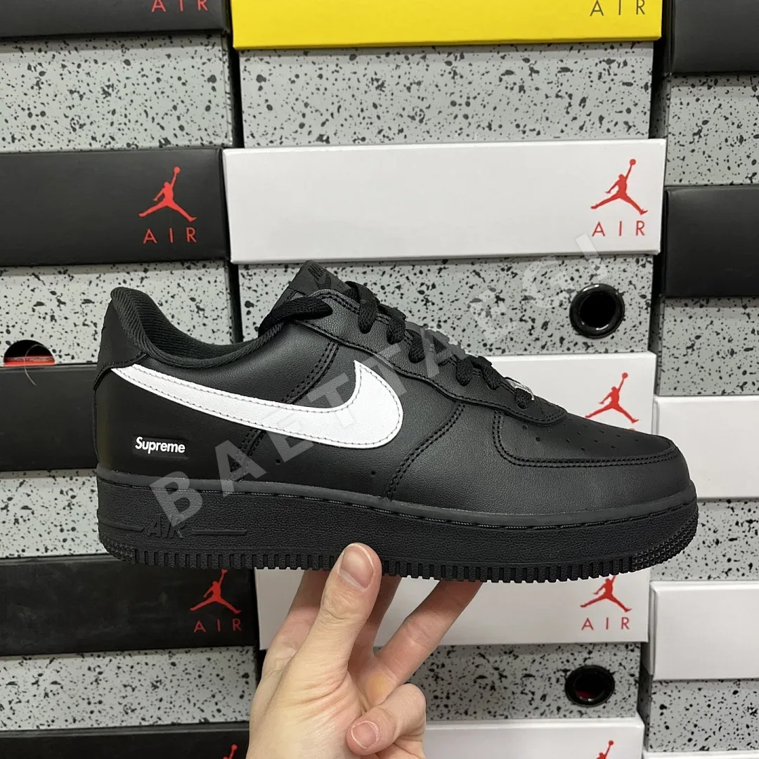 나이키 [GX] 에어 포스 1 로우 CU9225-002 201207 Nike Air Force 1 Low Supreme Black White 상세 이미지 10