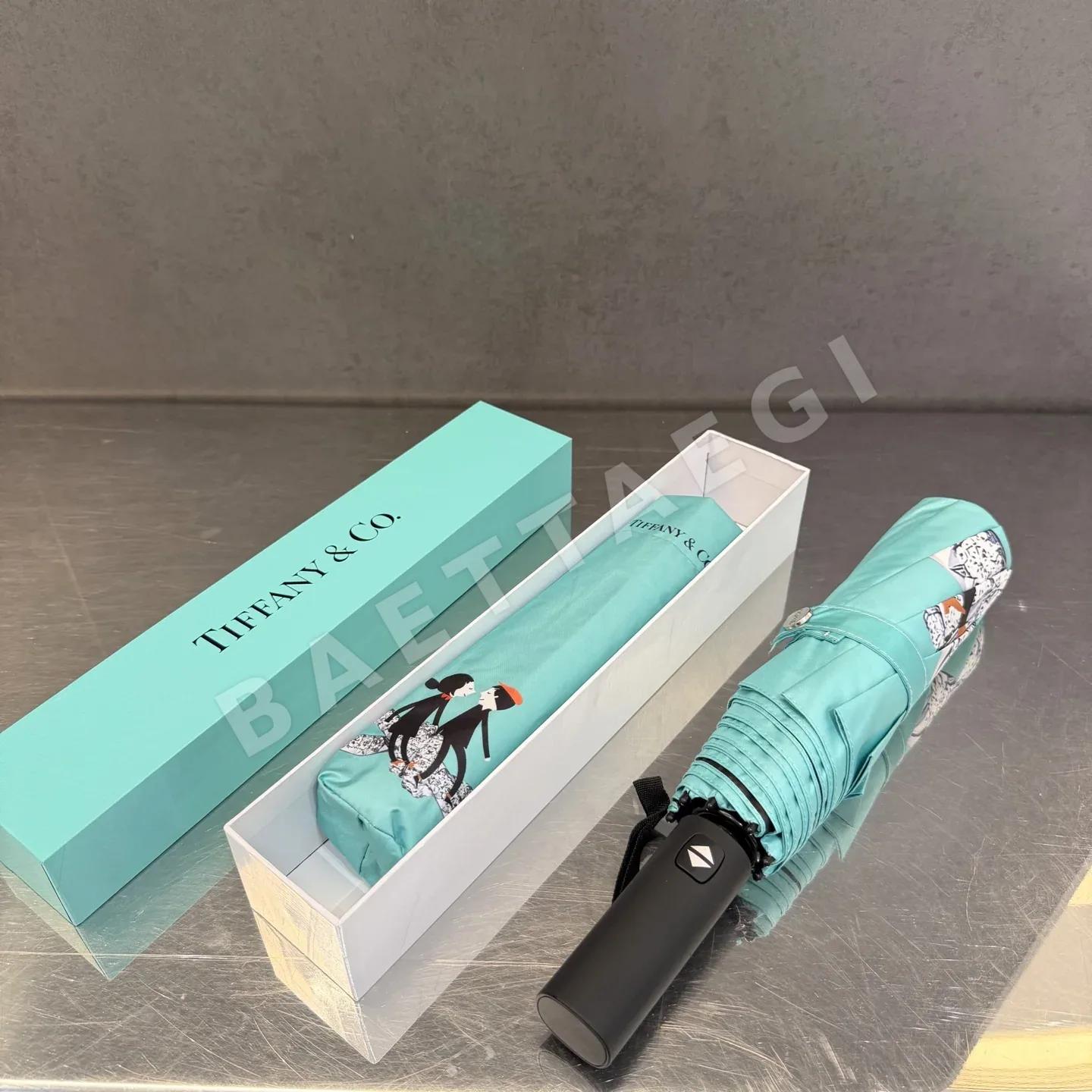 티파니 전자동 접이식 자외선 차단 우산 상세 이미지 2