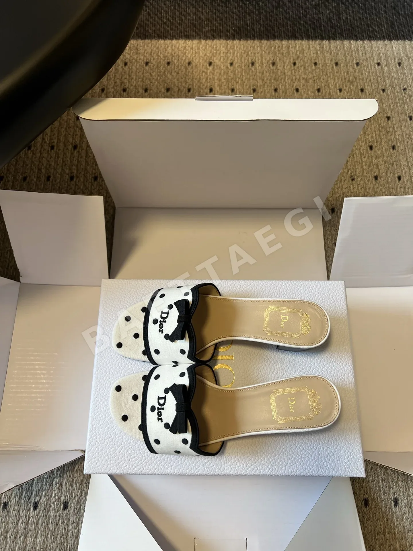 디올 노티리 디 뮬 도트 무늬 리본 상세 이미지 6